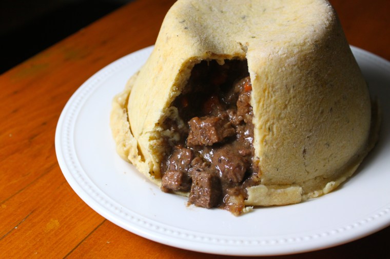 Steak and kidney pudding