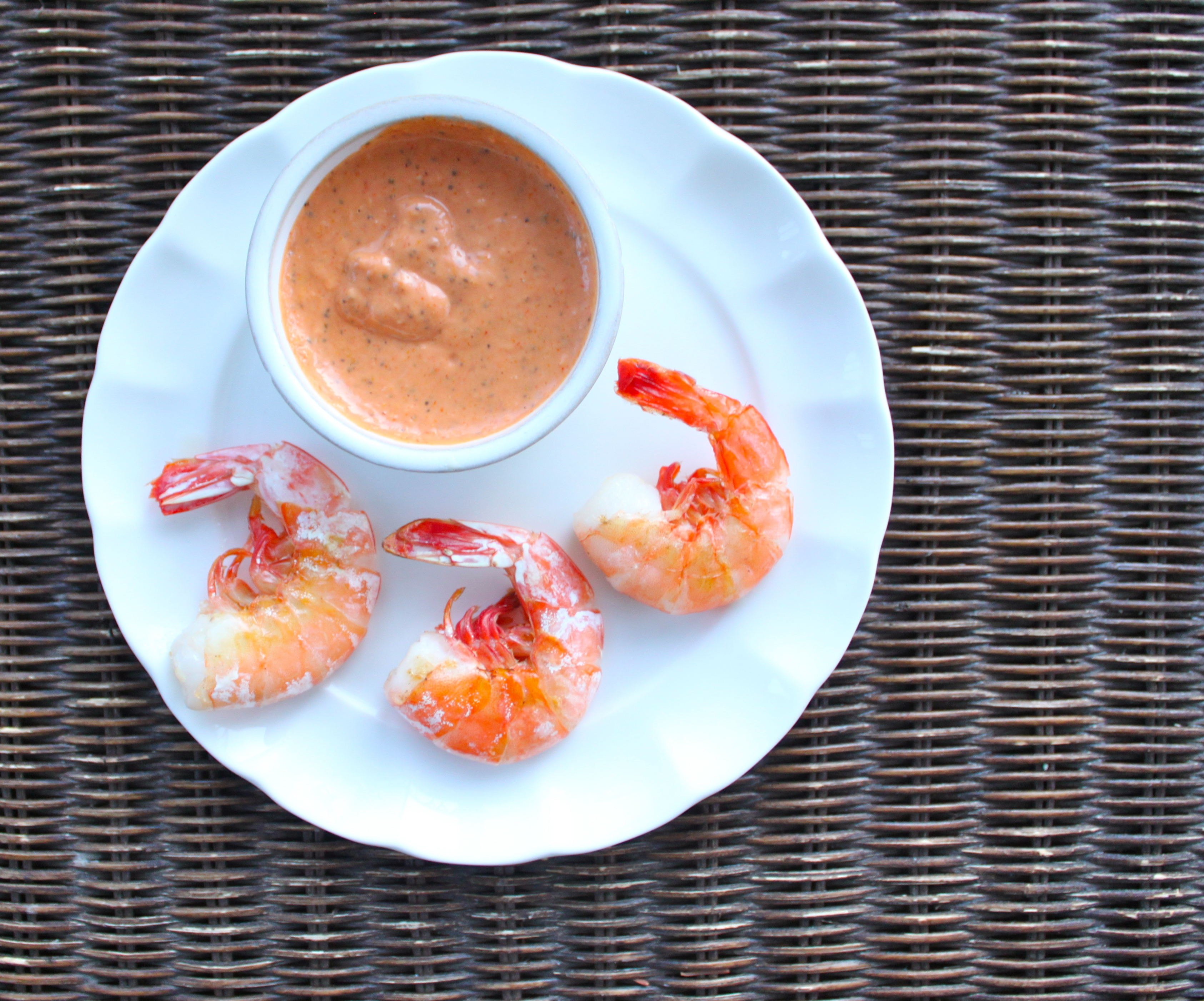 Shrimp with comeback sauce